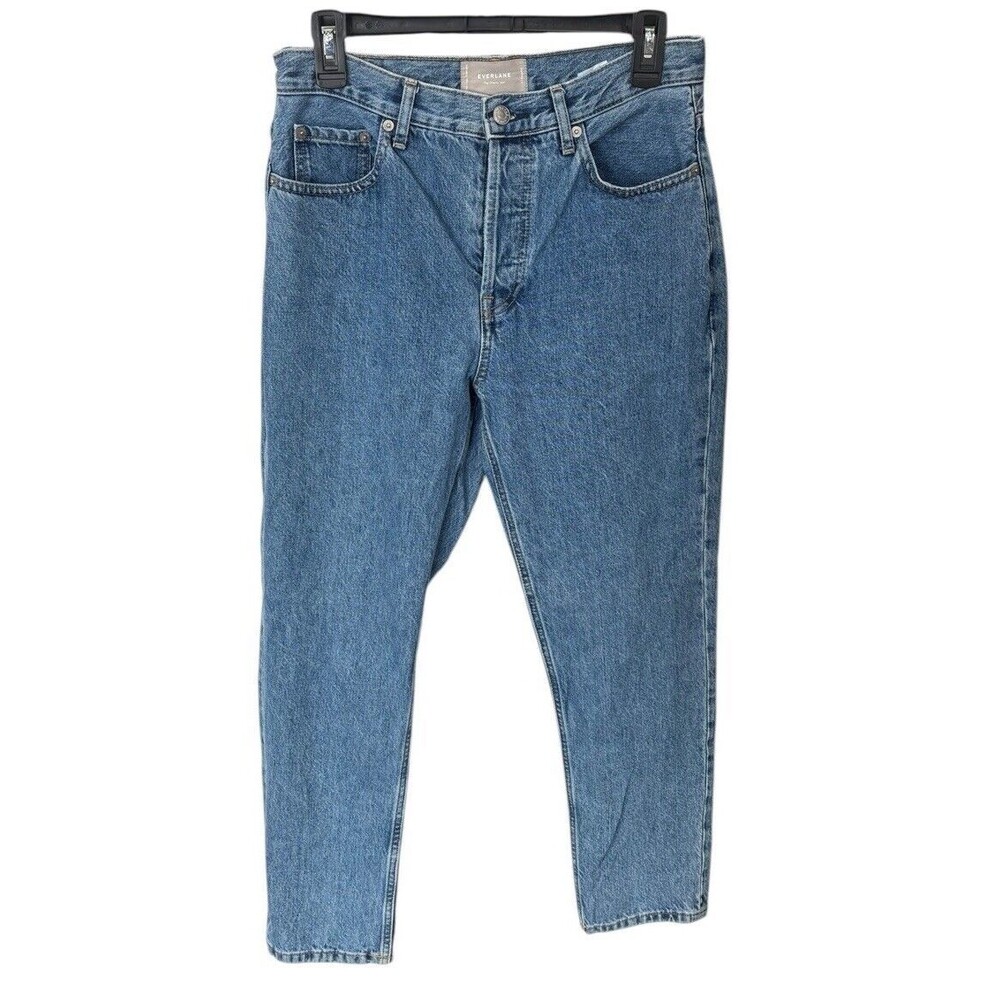 Everlane The Cheeky Jean Size 27R‎ Straight Leg Button Fly